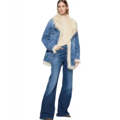 Dondup - Wide Leg Regular Waist Jeans - Dark Blue - Trousers - Luxury Exclusive Collection - Avvenice
