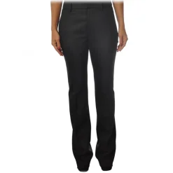 Dondup - Wide Leg Trousers Saffie Model - Black - Trousers - Luxury Exclusive Collection - Avvenice