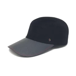 Doria 1905 - Hof - Baseball Black Negroamaro - Accessories - Handmade Artisan Italian Cap - Avvenice