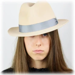 Doria 1905 - Vittorio - Felt Hat Beige Gravel - Accessories - Handmade Artisan Italian Cap - Avvenice