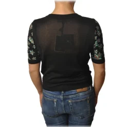 Elisabetta Franchi - Cardigan in Star Pattern - Black - Sweater - Made in Italy - Luxury Exclusive Collection - Avvenice