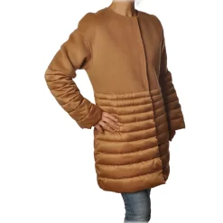 Elisabetta Franchi - Chanel Coat - Caramel - Jacket - Made in Italy - Luxury Exclusive Collection - Avvenice