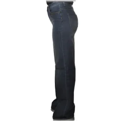 Elisabetta Franchi - High Waisted Jeans Wide Leg - Denim - Trousers - Made in Italy - Luxury Exclusive Collection - Avvenice