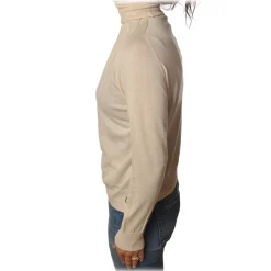 Elisabetta Franchi - High Neck Pullover - Butter - Sweater - Made in Italy - Luxury Exclusive Collection - Avvenice