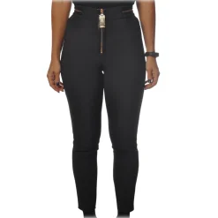 Elisabetta Franchi - High-Waisted Five Pocket - Black - Trousers - Made in Italy - Luxury Exclusive Collection - Avvenice
