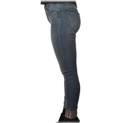 Elisabetta Franchi - High-Waisted Slim Jeans - Denim - Trousers - Made in Italy - Luxury Exclusive Collection - Avvenice