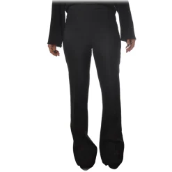 Elisabetta Franchi - High-Waisted Model in Technical Fabric - Black - Trousers - Made in Italy - Luxury Exclusive Collection - Avvenice