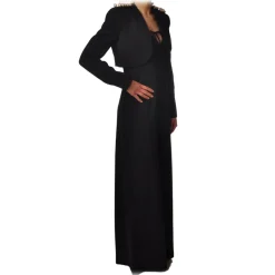 Elisabetta Franchi - Jacket with Pearls on the Shoulder - Black - Jacket - Made in Italy - Luxury Exclusive Collection - Avvenice