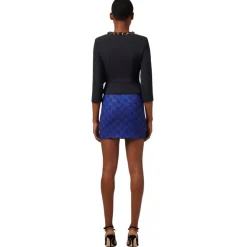 Elisabetta Franchi - Jacket with Chain Detail and Foulard - Black - Jacket - Made in Italy - Luxury Exclusive Collection - Avvenice