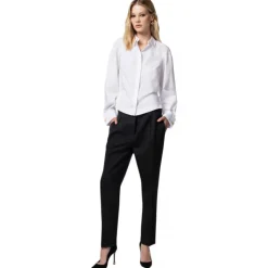 Elisabetta Franchi - Jewel Button Shirt with Print - White - Shirt - Made in Italy - Luxury Exclusive Collection - Avvenice