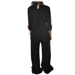 Elisabetta Franchi - Jumpsuit Palazzo Model - Black/Pink - Dress - Made in Italy - Luxury Exclusive Collection - Avvenice