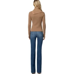 Elisabetta Franchi - Light Canvas Palazzo Jeans - Blue - Trousers - Made in Italy - Luxury Exclusive Collection - Avvenice