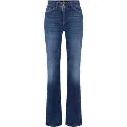 Elisabetta Franchi - Light Canvas Wide Leg Jeans - Blue - Trousers - Made in Italy - Luxury Exclusive Collection - Avvenice