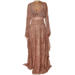 Elisabetta Franchi - Long Sleeveless Dress - Dark Orange - Dress - Made in Italy - Luxury Exclusive Collection - Avvenice