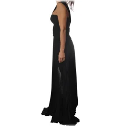 Elisabetta Franchi - Long Model with Bodice - Black - Dress - Made in Italy - Luxury Exclusive Collection - Avvenice