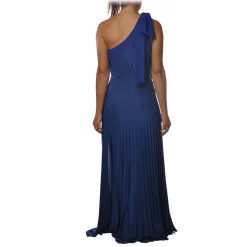 Elisabetta Franchi - Long One-Shoulder Model - Blue - Dress - Made in Italy - Luxury Exclusive Collection - Avvenice