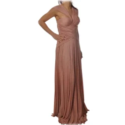 Elisabetta Franchi - Long Model with Bodice - Pink - Dress - Made in Italy - Luxury Exclusive Collection - Avvenice