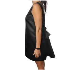 Elisabetta Franchi - Mini A-line Dress - Black - Dress - Made in Italy - Luxury Exclusive Collection - Avvenice