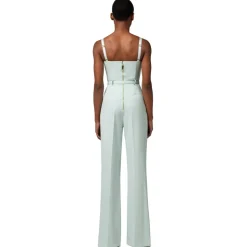 Elisabetta Franchi - One-Piece Jumpsuit with Bustier Top - Aqua Green - Dress - Made in Italy - Luxury Exclusive Collection - Avvenice