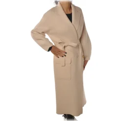 Elisabetta Franchi - Oversize Coat with Two Patch - White - Jacket - Made in Italy - Luxury Exclusive Collection - Avvenice