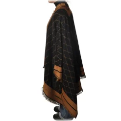 Elisabetta Franchi - Pattern Cape - Black/Mou - Scarf - Made in Italy - Luxury Exclusive Collection - Avvenice