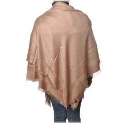 Elisabetta Franchi - Scarf in Logoed Pattern - Mauve - Scarf - Made in Italy - Luxury Exclusive Collection - Avvenice