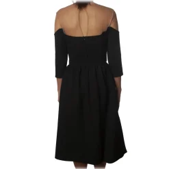 Elisabetta Franchi - Short Embroidered Dress - Black - Dress - Made in Italy - Luxury Exclusive Collection - Avvenice