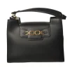 Elisabetta Franchi - Shoulder Bag in Eco-Leather with Gold Logo - Black - Bag - Made in Italy - Luxury Exclusive Collection - Avvenice