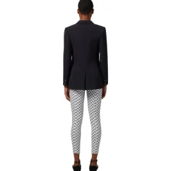 Elisabetta Franchi - Single-Breasted Screwed Jacket - Black - Jacket - Made in Italy - Luxury Exclusive Collection - Avvenice