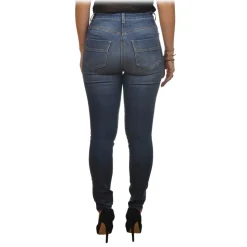 Elisabetta Franchi - Skinny Jeans with Gold Chain - Blue - Trousers - Made in Italy - Luxury Exclusive Collection - Avvenice