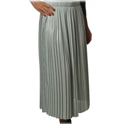 Elisabetta Franchi - Skirt in Pleated Fabric - Aquamarine - Skirt - Made in Italy - Luxury Exclusive Collection - Avvenice