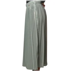 Elisabetta Franchi - Skirt in Pleated Fabric - Aquamarine - Skirt - Made in Italy - Luxury Exclusive Collection - Avvenice