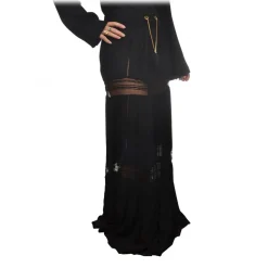 Elisabetta Franchi - Skirt with Lace Trimmings - Black - Skirt - Made in Italy - Luxury Exclusive Collection - Avvenice