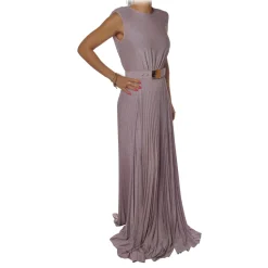 Elisabetta Franchi - Sleeveless Dress in Jersey - Lillac - Dress - Made in Italy - Luxury Exclusive Collection - Avvenice