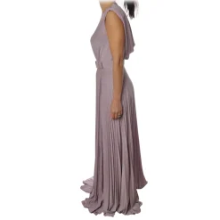 Elisabetta Franchi - Sleeveless Dress in Jersey - Lillac - Dress - Made in Italy - Luxury Exclusive Collection - Avvenice