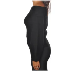 Elisabetta Franchi - Sweater Wide Sleeves - Black - Sweater - Made in Italy - Luxury Exclusive Collection - Avvenice