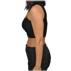 Elisabetta Franchi - Top with Gold Chain Detail - Black - Top - Made in Italy - Luxury Exclusive Collection - Avvenice