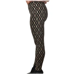 Elisabetta Franchi - Trousers in Knitted Fabric Lurex Fantasy - Black - Trousers - Made in Italy - Luxury Exclusive Collection - Avvenice