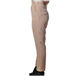 Elisabetta Franchi - Trousers with Tapered Leg - Vanilla - Trousers - Made in Italy - Luxury Exclusive Collection - Avvenice