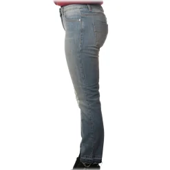 Elisabetta Franchi - Washed Denim Jeans - Light Denim - Trousers - Made in Italy - Luxury Exclusive Collection - Avvenice