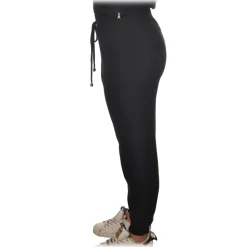 Elisabetta Franchi - Wide Legs Sporty Trousers - Blue - Trousers - Made in Italy - Luxury Exclusive Collection - Avvenice