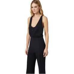 Elisabetta Franchi - Wide Leg Suit with Olympic Cut - Black - Dress - Made in Italy - Luxury Exclusive Collection - Avvenice