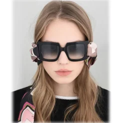 Emilio Pucci - Black Square Sunglasses - 46549541HX - Sunglasses - Emilio Pucci Eyewear - Avvenice