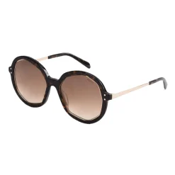 Emilio Pucci - Brown Round Sunglasses - 46576934SL - Sunglasses - Emilio Pucci Eyewear - Avvenice