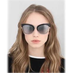 Emilio Pucci - Grey Cat-Eye Sunglasses - 46549544EA - Sunglasses - Emilio Pucci Eyewear - Avvenice