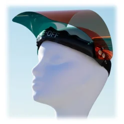Face Off - Polarized Visor - Fire Red - Fashion Luxury - Face Off Eyewear - Covid Protection Mask - Avvenice