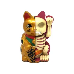Fame Master - Small Fortune Cat - Gold - 4D Master - Mighty Jaxx - Jason Freeny - Body Anatomy - XX Ray - Art Toys - Avvenice