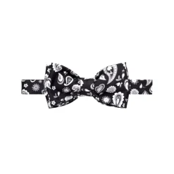 Fefè Napoli - Black Bandan Silk Bow-Tie - Bow-Tie - Handmade in Italy - Luxury Exclusive Collection - Avvenice