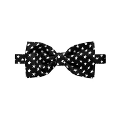 Fefè Napoli - Black Stars Silk Bow-Tie - Bow-Tie - Handmade in Italy - Luxury Exclusive Collection - Avvenice