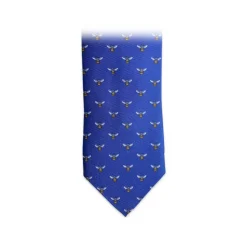 Fefè Napoli - Blue Apes Dandy Silk Tie - Ties - Handmade in Italy - Luxury Exclusive Collection - Avvenice